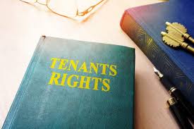 stock photo with book title reading Tenant's Rights